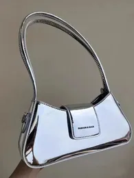 Bolsa feminina de luxo imitação laca couro tira moda zíper macio bolsa de ombro bolsa estilo euro-américa 240229