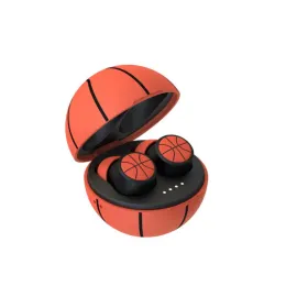 Hörlurar 2021tws Bluetooth True Wireless Headset Personlighet Mönster Fotboll Vattenöverföring Basketboll Färgutseende