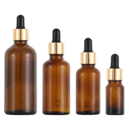 Bottles 12pcs 1/2oz Empty amber Glass Dropper Bottles 1oz Transparent Oil Glass Piepette Dropper Container 5ml 10ml 20ml 30ml 50ml 100ml