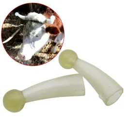 Carriers 1 Pair Calf Prevent Collision Tool Calf Horn Cover Anti Fighting Cow Cattle Angle Proof Top Cover Silicone Protect Cover