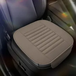 Car Seat Covers Universal Front Chair Cushion Breathable Automobiles Protector PU Leather Anti-slip For Vehicle Auto
