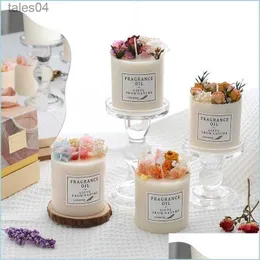 Incense Candles Preserved Decoration Flower Scented Candles Smoke With Base And Box Exquisite Gifts Drop Delivery Home Homeindustry Dhhaj 240302