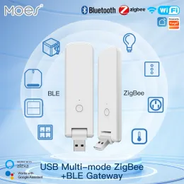 Kontrollmos Tuya Smart USB Multimode Gateway Bluetooth+Zigbee Wireless Hub Control Smart Home Control Compatible med Alexa GoogleHome