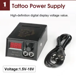 Supply Professional Tattoo Power Supply LCD Digital Display Screen Adjustable Voltage with US/EU Adapter Tattoo Machine Power Supplies