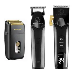 Trimmer Madeshow Kulilang R77F R55 R11 Kit macchina da taglio professionale per capelli senza fili Display LCD Tagliatore di capelli da barbiere per uomo