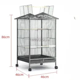 Ninhos de luxo grande villa gaiolas pássaro papagaio canário criação metal gaiolas pássaro budgie pet cabana codorna jaula pajaros produtos para animais estimação wz50bc