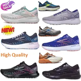 New Running Shoes Brooks Hyperion Tempo Jogging Sneakers Glycerin GTS 20 Cascadia 16 Grey Neon Hoppy Bait Rabbit Foot Mens and Womens Sports Trainers High Quality