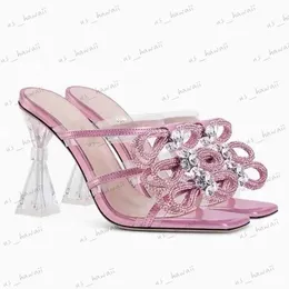 Sandali con tacco alto Scarpe di lusso Pantofole di marca Décolleté estivi Desinger PU Pelle Sandali da donna Scivoli casual Infradito da donna all'aperto T240302