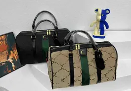 Högkvalitativ Ophidia Double Duffle Bag Duffel Bags Bagages Travel Handväskor Kvinnor stor kapacitet bagagepåse bagage vattentät handväska lyx designer väska
