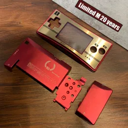 Cases Limited Metal Housing Shell Case لـ Nintendo Gameboy Micro للغطاء الخلفي الأمامي GBM ملحق حامل البطارية Faceplate Battery