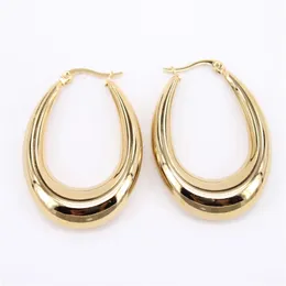 Earrings 43mm 13g per pair 10mm wide Fashion womens stainless steel pop earrings retail wholesale SL230 240227