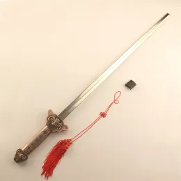 Arts Edelstahl-Teleskop-Tai-Chi-Schwert mit Fledermauskopf für chinesische Kung-Fu-Morgenübungen und Bühnenauftritte, Fitnesstraining