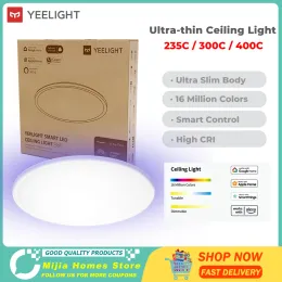 Kontrol Yeni Yeelight Smart LED RGB Tavan Işığı Ultra İnce 220V 24W Dimmable 2700K6500K Ses Kontrolü Uygulamalı Homekit Mihome