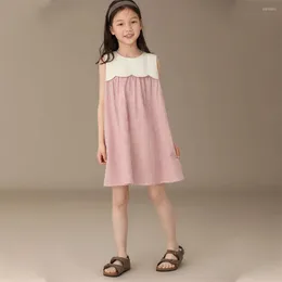 Abiti da ragazza per adolescenti, bambini, estate, bianco, rosso, scozzese, per ragazze grandi, patchwork, casual, senza maniche, festa di compleanno, costume, vestiti per bambini