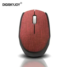 Mice Ergonomic Wireless Mouse USB Optical Gaming Mice with Soft Fabric Cover Silent Portable Mause For Laptop PC Computer Office