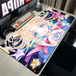 Pads Sailor Moon Pad Mouse Matten Mousepad xxl Deskmat Computer und Büro große Schreibtischmatte Keyboard Gaming Playmat Deskpad Gamer Moused