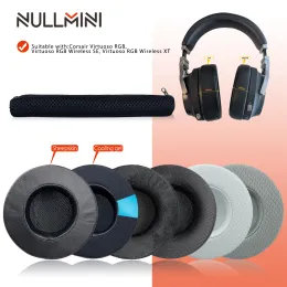 Zubehör NullMini Ersatz-Ohrpolster für Corsair Virtuoso RGB, Virtuoso RGB Wireless SE, Virtuoso RGB Wireless XT Kopfhörer-Kopfband