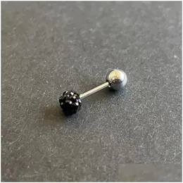 Brincos de garanhão 1 par 4mm única bola de cristal para mulheres meninas na moda piercing tragus cartilagem nariz anel orelha jóias entrega gota otaiz