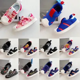 Baby Toddlers 360 Superstar Kids Designer Scarpe Girl Girls Sneakers Red Shoe Children Black Trainer Black 94He#