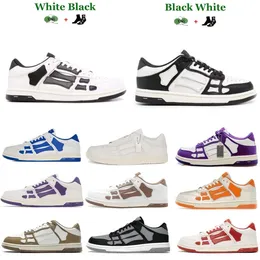Designer Shoes Fashion Amiriis Shoes Oversized Trainers Skelet Bones Runner Top Low Skel Skeleton Sneakers Women Men Trainers Outdoor Leather Sports