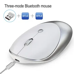Мыши Bluetooth три режима Беспроводная мышь эргономичная оптическая бесшумная мышь для HXSJ T36 ноутбука ПК офиса