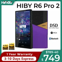 Player Hiby R6 Pro II / R6 PRO2 1080P HD MP3 Musik Player Lossless Hifi WiFi Bluetooth Streaming Media Walkman USB DAC 16X MQA DSD1024