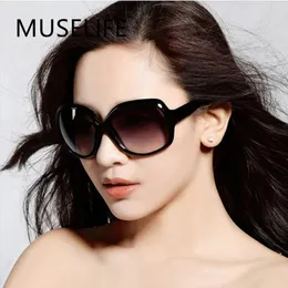 Muselife Women Okulary przeciwsłoneczne Vintage Shades Black Metal Kolor Słońca dla kobiet projektantki mody 2024 240301