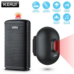 KERUI DW9 Allarme di sicurezza wireless per vialetto Rilevatore di movimento PIR impermeabile Garage Benvenuto Allarme antifurto Sistema sicuro Patrol 240219