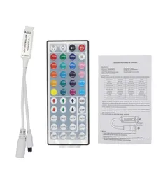 Edison2011 DC12V 6A Mini 44Key IR Remote Controller for 3528 5050 SMD RGB LED Strip Light6487726