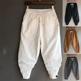 Pants Idopy New Fashion Harem Pants Streetwear Drawstring Elastic Waist Hip Hop Trousers Loose Fit Pants Joggers