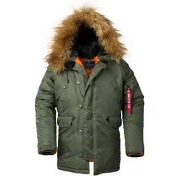 Piumino invernale da uomo Cappotto lungo da uomo con cappuccio in pelliccia Giacca in cotone con bomber ispessito Parka per uomo Donna