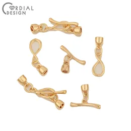 Gioielli Design cordiale 20pcs 7*22 mm Accessori per gioielli/produzione fai -da -te/vera placcatura in oro/ot ganci/reperti di gioielli componenti