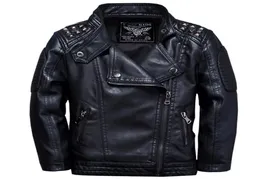 Children039s Leather Jackets New Autumn Winter Boy039s Rivets PU Leather Jacket Fashion Kids Coats 2011266716342