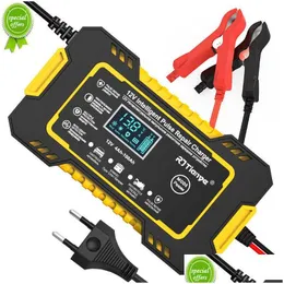 Andere Innenausstattung 6A 12V Autobatterieladegerät Smart mit LCD-Touch-Sn-Display PSE-Reparaturladegeräte Nass-Trocken-Blei-Säure-Drop Del Dhdoa