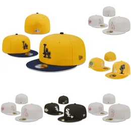 Neueste Athletic Fitted Hats, verstellbare Baskball-Caps, All-Team-Stickerei, Sun Closed Beanies, Flex Bucket Cap, Größe 7–8