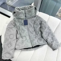 Klasik Moda Erkek Ceket Parka Ceket Kış Down Down Tasarımcı Tersinir Yün Kabartmalı Monogram Rüzgar Dermezi Aşağı Ceket FCQ8