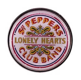 The Beatleees SGT Peppers Lonely Hearts x Club Band Logo enamel Pin Button Badge1619721