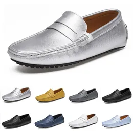 Модельные туфли весна-осень-лето серые, коричневые, белые мужские туфли с низким берцем, дышащие туфли на мягкой подошве, мужские туфли на плоской подошве GAI-24