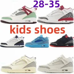 Kids Shoes 3.5s sneaker Children 3.5 Basketball Trainers Grey Toddler Sneakers Boy Girl youth red black blue Rice white green shoe size 28-35 m67F#