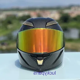 Standart Motosiklet AGV 3C Sertifikasyonu Yeni Karbon Ulusal Fiber Desen Kask Four Seasons Universal Mensa NDW Omenswa Rriormo Torcyclepe Rsonali