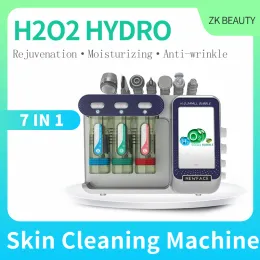 Epiladores mais recentes 7 em 1 H2O2 Hydra DermoBrasion Machine facial Máquina de remoção de pigmentos de limpeza de bolhas pequenas Máquina de beleza de clareamento