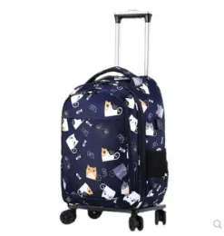 Backpack 20 Inch women luggage Bags on wheels Travel trolley Bag Luggage wheeled bags Laptop Bag Wheels Travel trolley spinner suitcase