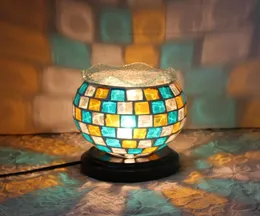 Mediterranean Mosaic Bedroom Bedride Lamply Lampcolor Glass Decorative Lamp