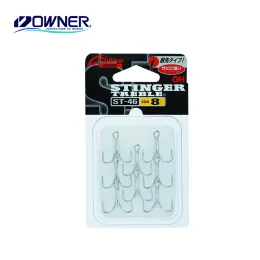 Fishhooks OWNER ST46 11539 Fishing Hook Sea High Carbon Steel Treble Hook From Japan 2/4/6/8/10 Fishing Accessories