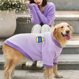 هوديز miflame الموضة دافئة الكلب الكلب الخريف شتاء الكلب سترة متوسطة الكلاب كبيرة الكلاب Pullover Golden Samoyed Pet Tshirt