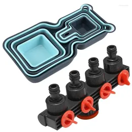 Garden Decorations 10-Piece Superior PP Food Plate Mixing Bowl & 1X Home Hose Pipe Splitter Plastic Drip Irrigation Water Connector