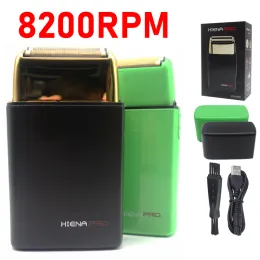 트리머 프로페셔널 전기 면도기 남성용 0mm 절단 듀얼 포일 블레이드 8200rpm 고속 부동 헤드 이발소에 이상