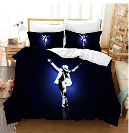 Установите 3D Print Michael Jackson Bedding Set Boys девочки девочки близнецы