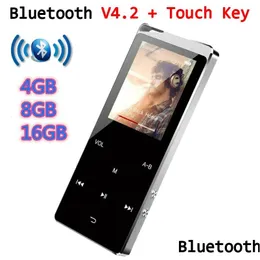 Mp3-плееры Mp4-плееры Mp3-плеер с Bluetooth-динамиком Сенсорная клавиша Встроенный 8 ГБ 16 ГБ Hi-Fi Металл Мини-портативный Walk Man Радио Fm Rec Dhaze