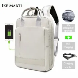 Ike Marti Women Mały plecak szkolna torba szkolna SAC A Dos Femme Man Waterproof ładowanie 156 Laptop Women Plecaks 240229